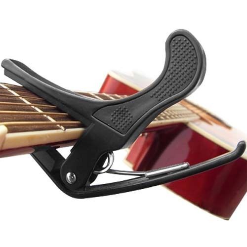 Guitar Capo Clamp for Electric & Acoustic Black Quick Trigger Release RRP 9.95