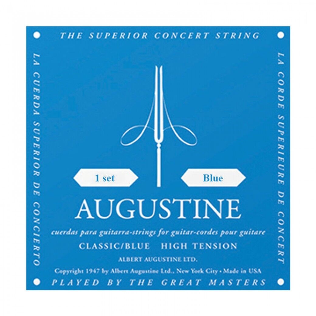 AUGUSTINE CLASSIC BLUE HIGH TENSION CLASSICAL GUITAR STRINGS